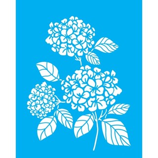 Stencil OPA 20x25 3409 Flores Hortênsias em Oferta na Shopee