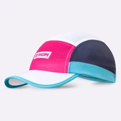 Boné para Corrida HUPI Run Azul/Rosa