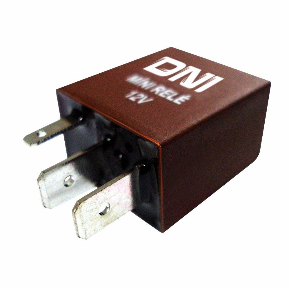 5 Mini Relés Auxiliares - 12V - 30A - DNI 0123 em Oferta na Shopee
