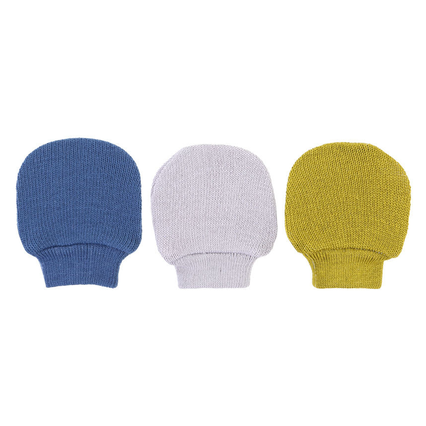 Kit Luva Bebê Pimpolho Tricô - 3 Pares em Oferta na Shopee