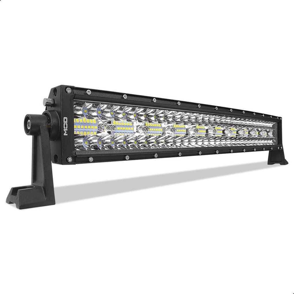 Barra LED Mod LEDs 390W Lente 8D Curva Farol Milha Auxiliar Foco Spot e Flood 22 Pol Led 6500K IP68