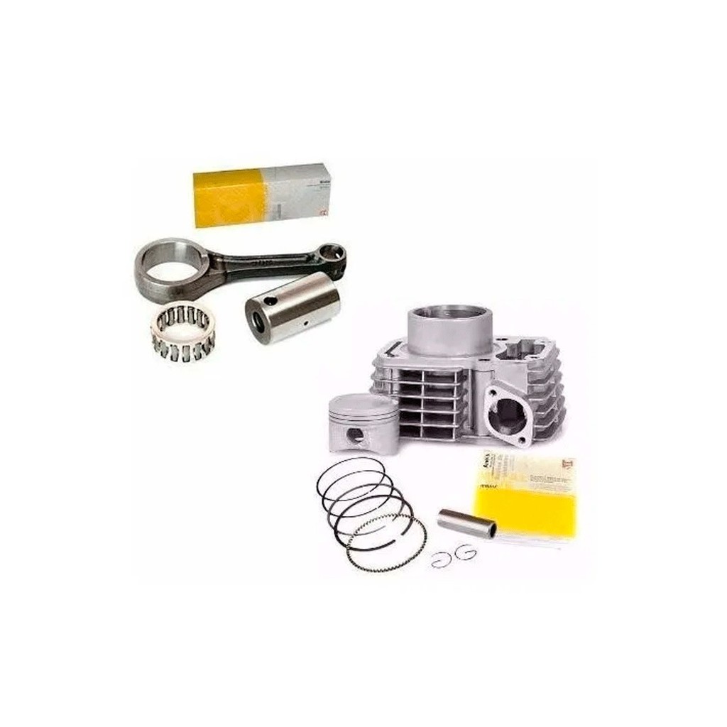 kit cilindro pistao e aneis honda titan 150 fan 150 ate 2014