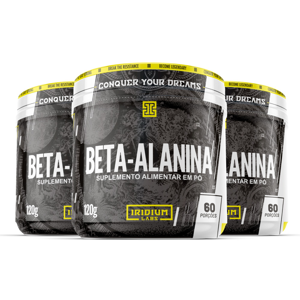 Kit 3x Beta Alanina - 120g Iridium Labs - Health