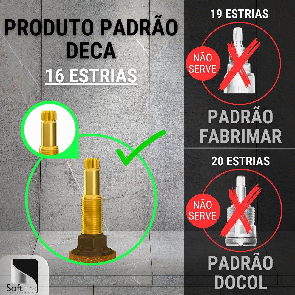 Kit 2 Acabamentos Para Registro C40 ABS Preto Padrão Deca — imagem 2 de 2