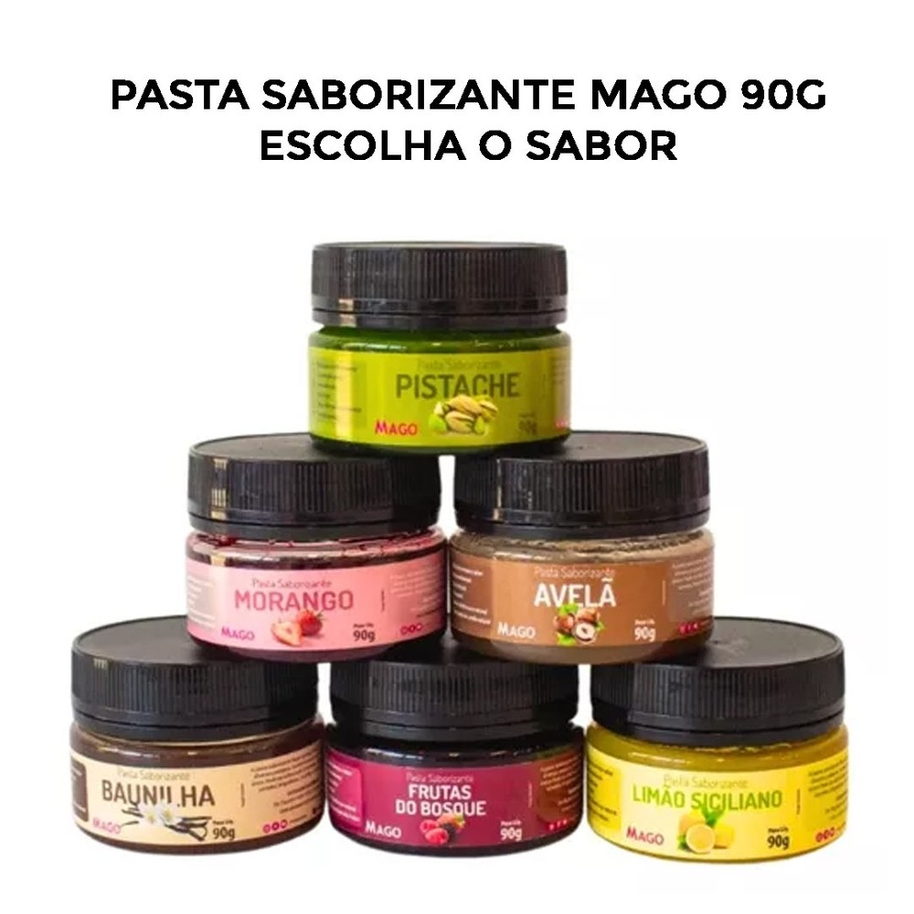 Pasta Saborizante Concentrada para Culinária 90g Escolha o Sabor - Mago