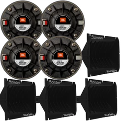Kit 4 Driver D202ti 60w Rms Jbl 60w + 4 Guia De Ondas Bomber