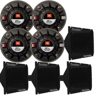 Kit 4 Driver D202ti 60w Rms Jbl 60w + 4 Guia De Ondas Bomber em Oferta na Shopee
