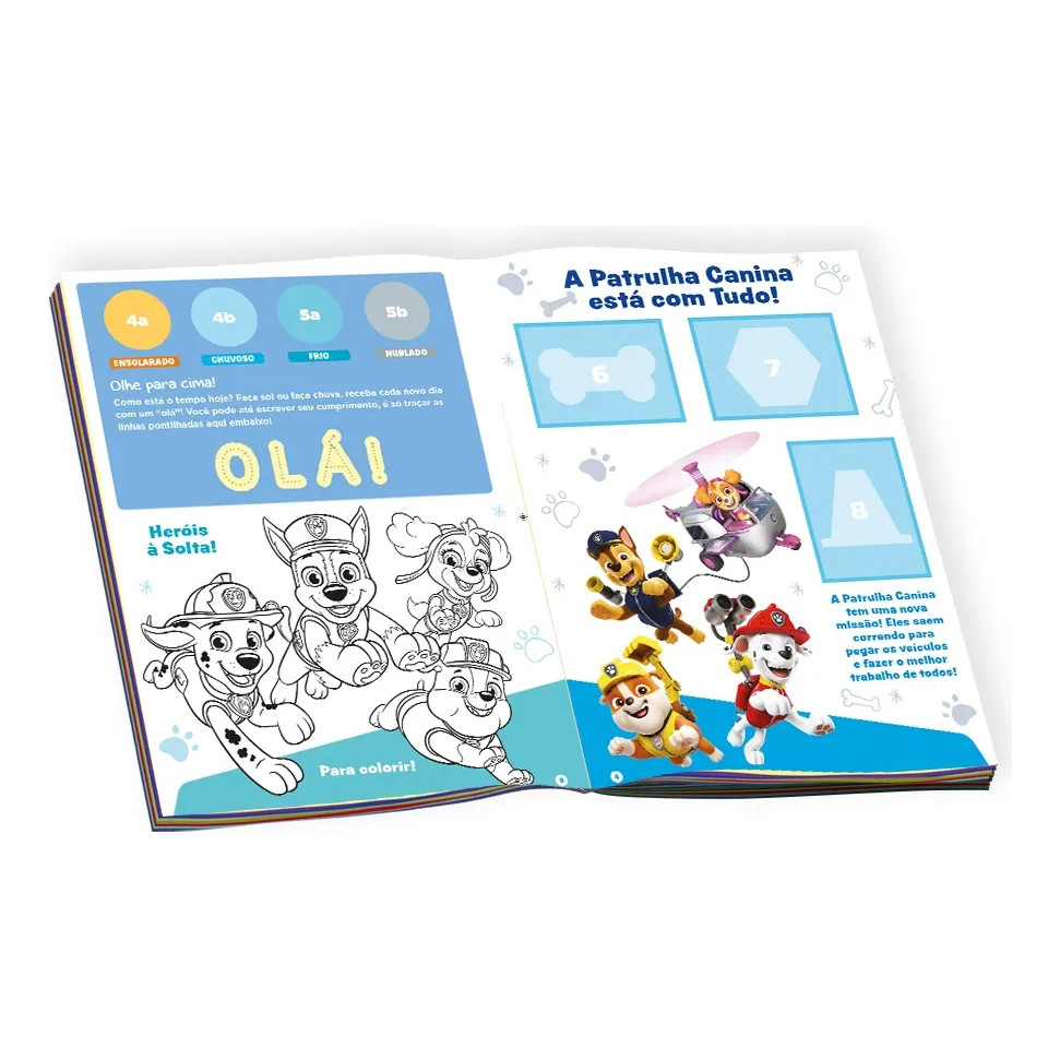 Álbum Completo Patrulha Canina: Paw Patrol - My First Panini - Com 64 Figurinhas - Oficial Panini Nickelodeon