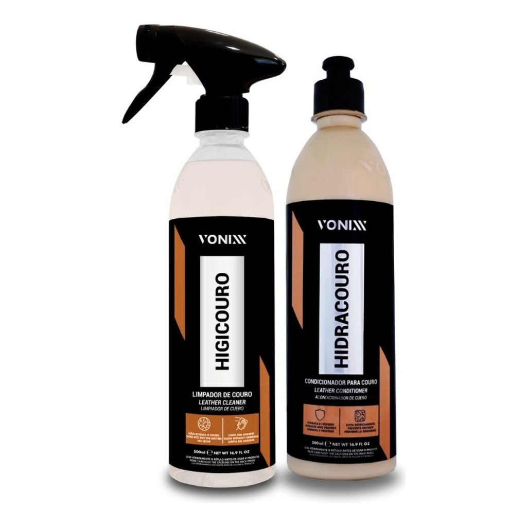 Kit Limpeza E Proteção De Couro Higicouro E Hidracouro Vonix