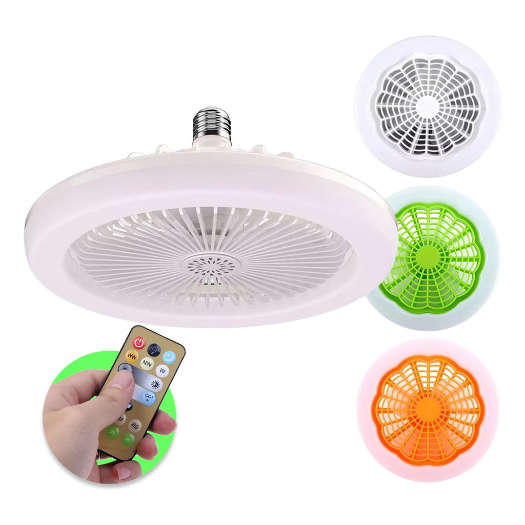 Lâmpada De Teto Ventilador De Teto com Controle Remoto 30w Bivolt 110v e 220v em Oferta na Shopee