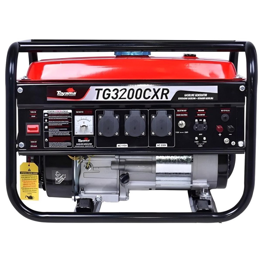 Gerador de Energia Gasolina 4 Tempos 3,2KVA Bivolt TOYAMA em Oferta na Shopee