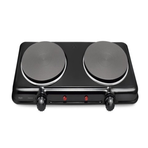 Fogão De Mesa Elétrico Elgin Double Cook 2 Bocas 2000w Portátil Camping Cooktop 127V