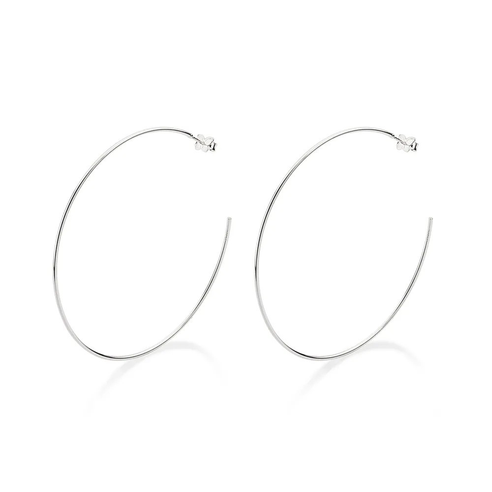 Argola Grande Prata Rommanel: Onde Comprar | BuscaProdutos