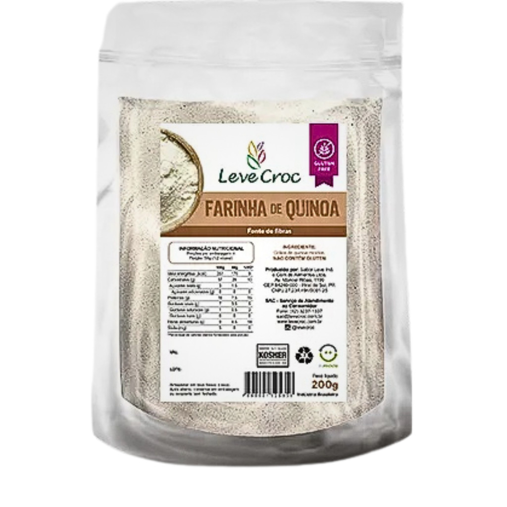 Farinha De Quinoa Sem Glúten 200g - Leve Croc
