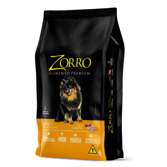 Ração Premium Zorro Adulto Raça Pequena 10kg