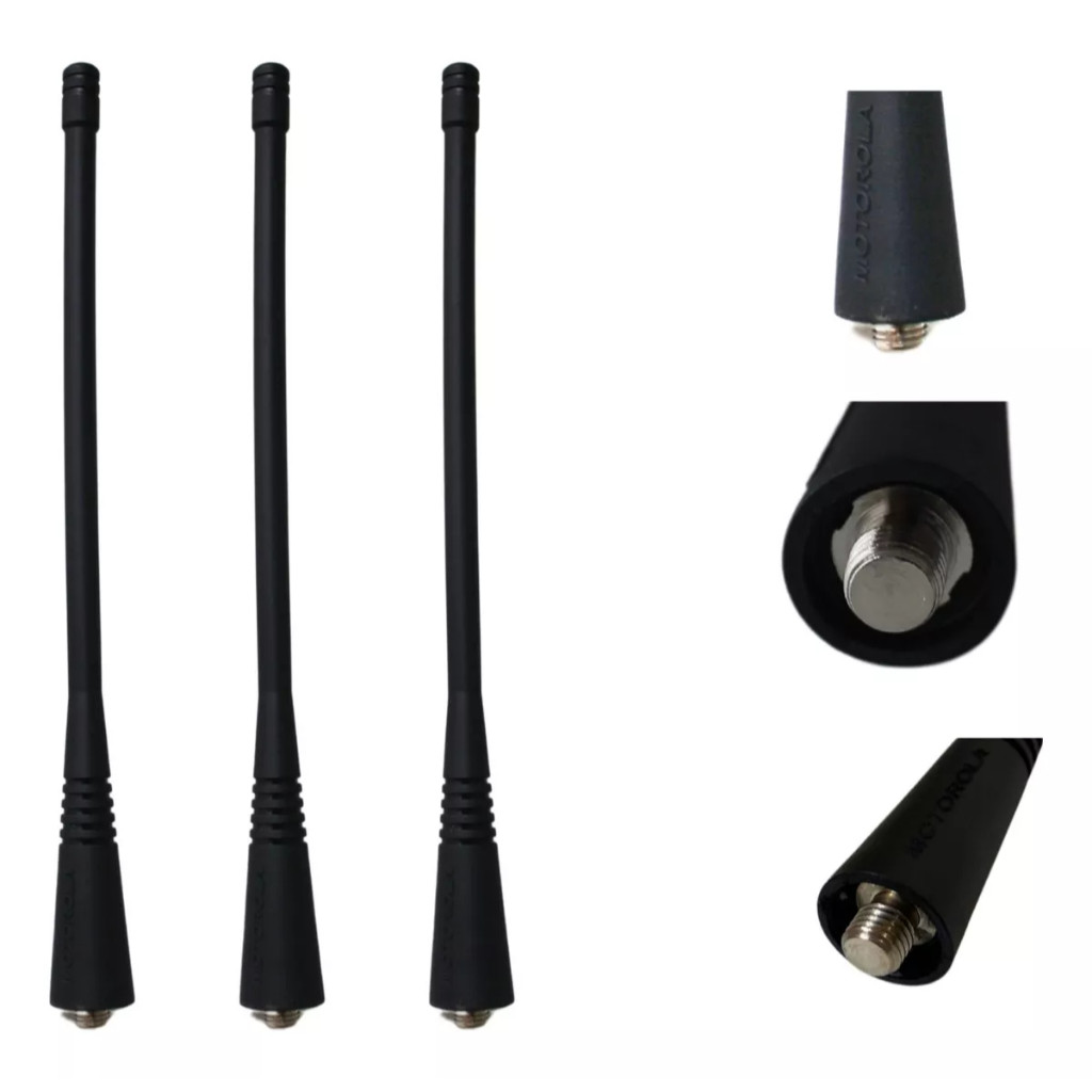 Kit 3 Antena Uhf Para Radio Motorola Ep450 Dep450