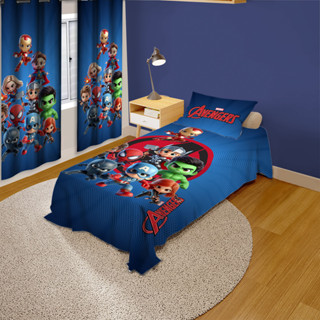Descoração Infantil Cute Para Quarto Menino Super Avgs Herois Cortinas e Cobre Leitos Kit ou Peças Avulsas em Oferta na Shopee
