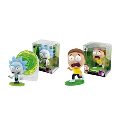 Kit Fandom Box Rick e Morty Boneco 11cm Miniatura Colecionável Material Vinil Atóxico Lider