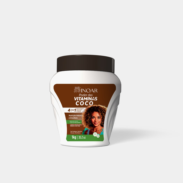 Inoar Creme Poder das Vitaminas Coco 1Kg em Oferta na Shopee