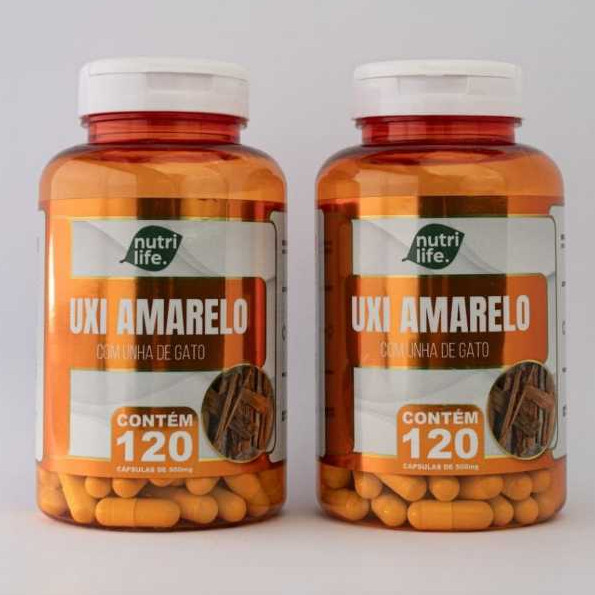 2 un UxI amarelo-Natulife- 120 capsulas 500mg