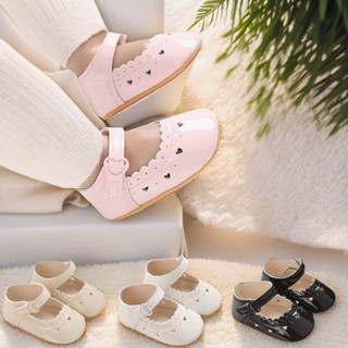 Sapatos Mary Jane De Cor Sólida Para Bebês Meninas Com Sola De Borracha Macia Antiderrapante Primavera E Outono De Princ em Oferta na Shopee