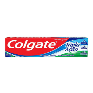 Creme Dental Colgate Tripla Ação Hortelã com 90g em Oferta na Shopee
