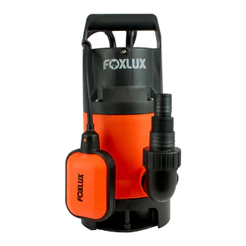 Bomba Submersível Foxlux 1CV 750W Água Limpa 13000L/h com Boia Automática