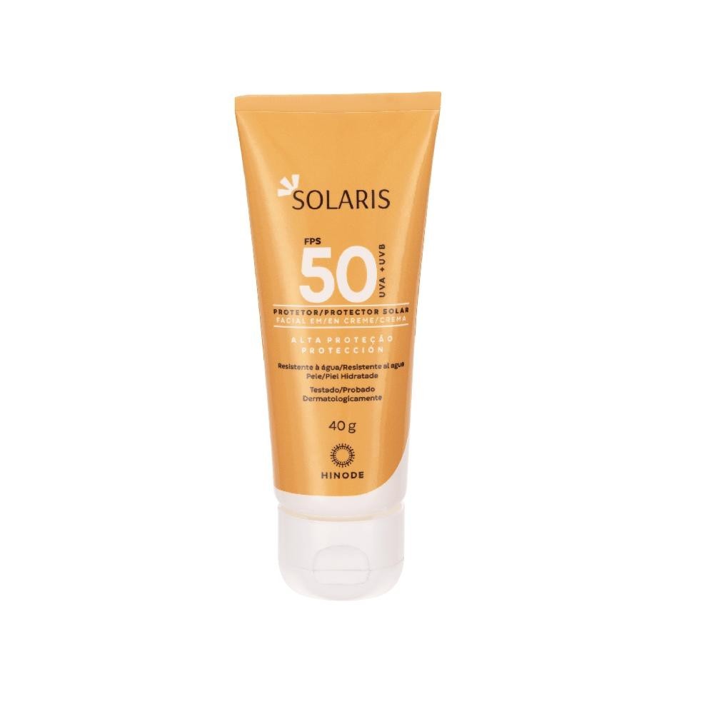 Protetor Solar Facial FPS 50 Solaris 40g Protetor Solar Facial FPS 50 Solaris 40g
