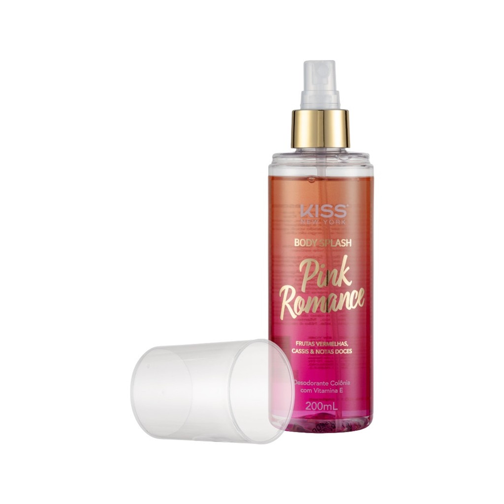 Detalhes do Desodorante Corporal Kiss New York Splash Pink Romance