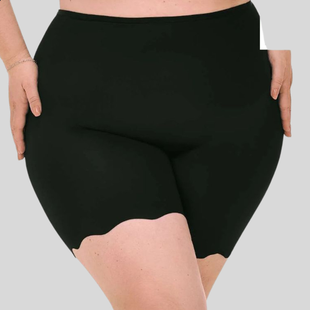 Bermuda Invisible Laser Microfibra Sem Costura Plus Size Gestante Maternidade