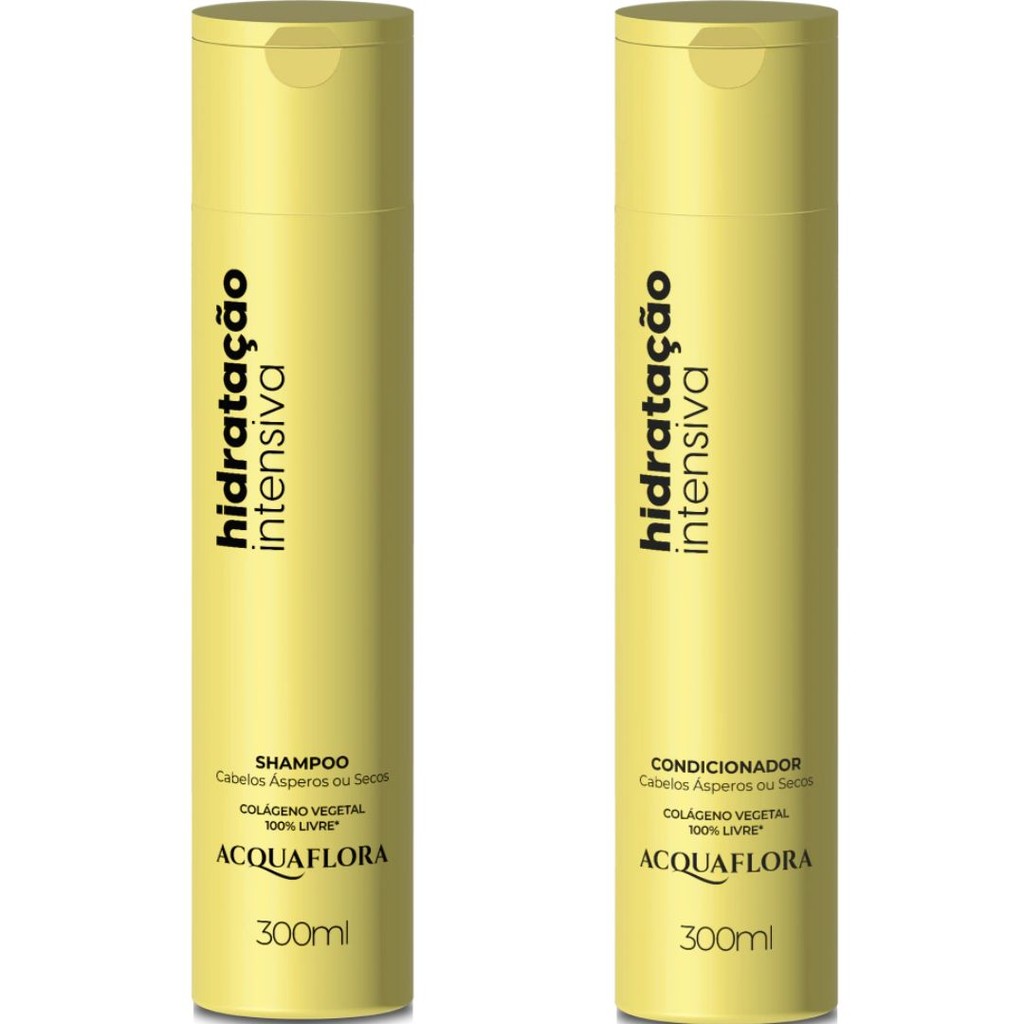 Kit Hidratação Intensiva Acquaflora - Shampoo 300ml + Condicionador 300ml