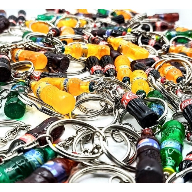 Chaveiro Garrafinha Coca Cola Fanta Refrigerante Água Bebidas Lembrancinha