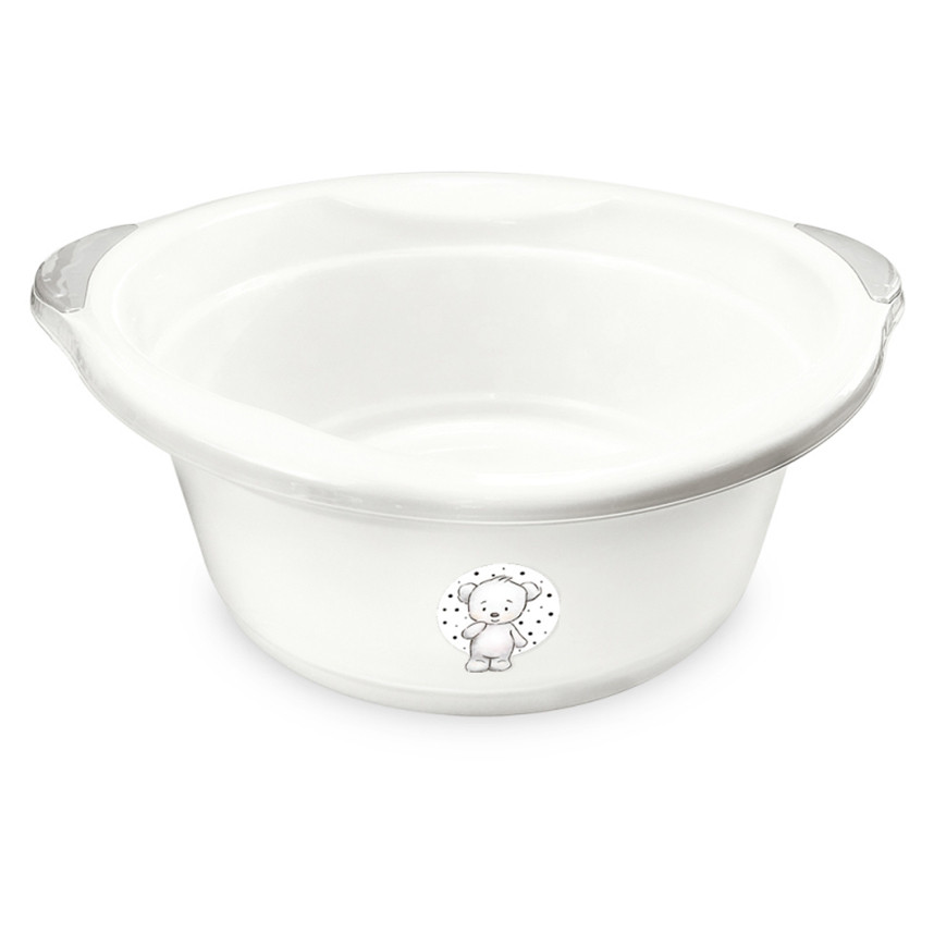 Bacia Bebê Adoleta Fofura 15 Litros Branco em Oferta na Shopee