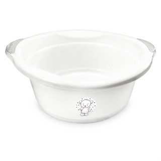 Bacia Bebê Adoleta Fofura 15 Litros Branco em Oferta na Shopee