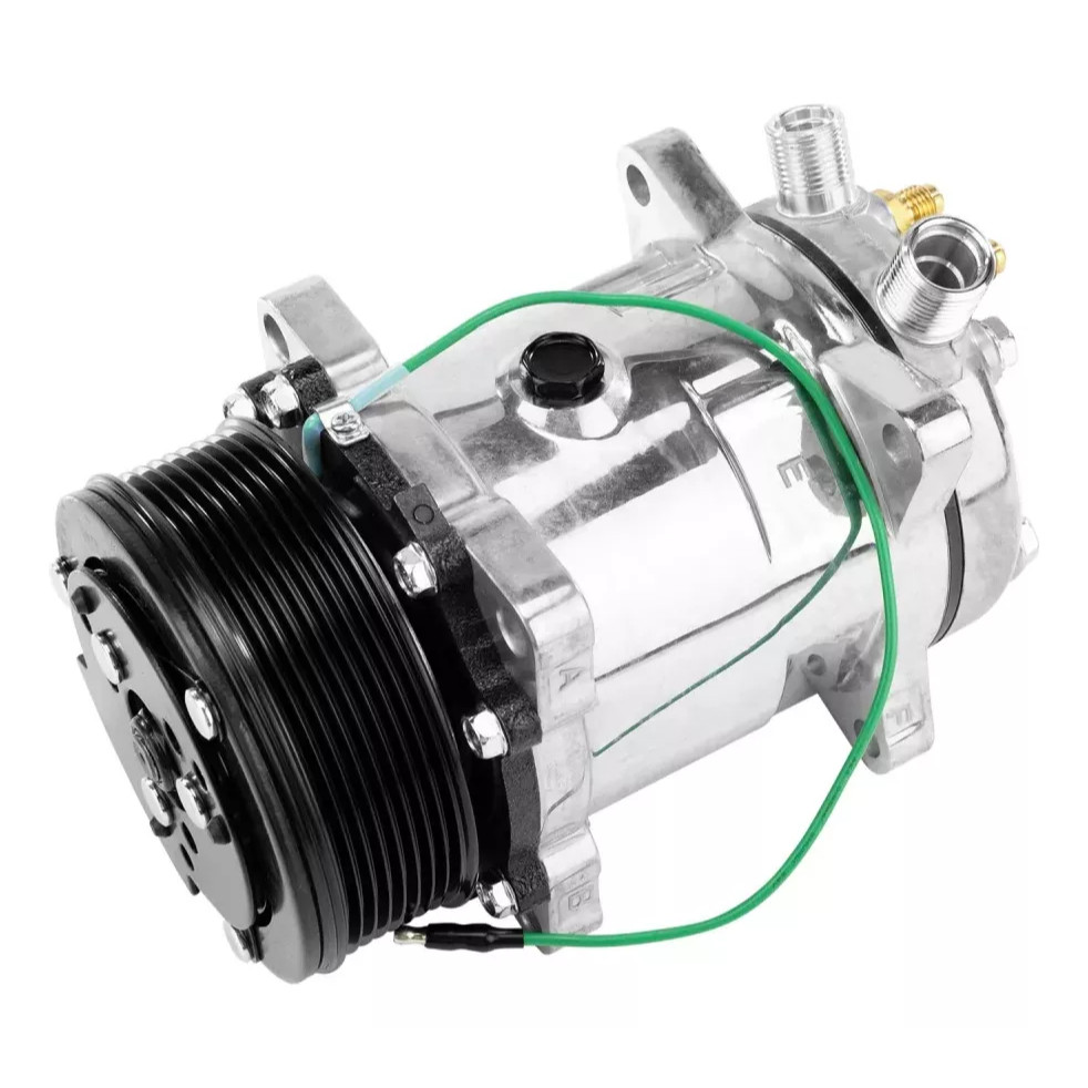 Compressor Ar Universal 5h14 Polia 8pk 12v Vertical 123mm * em Oferta na Shopee