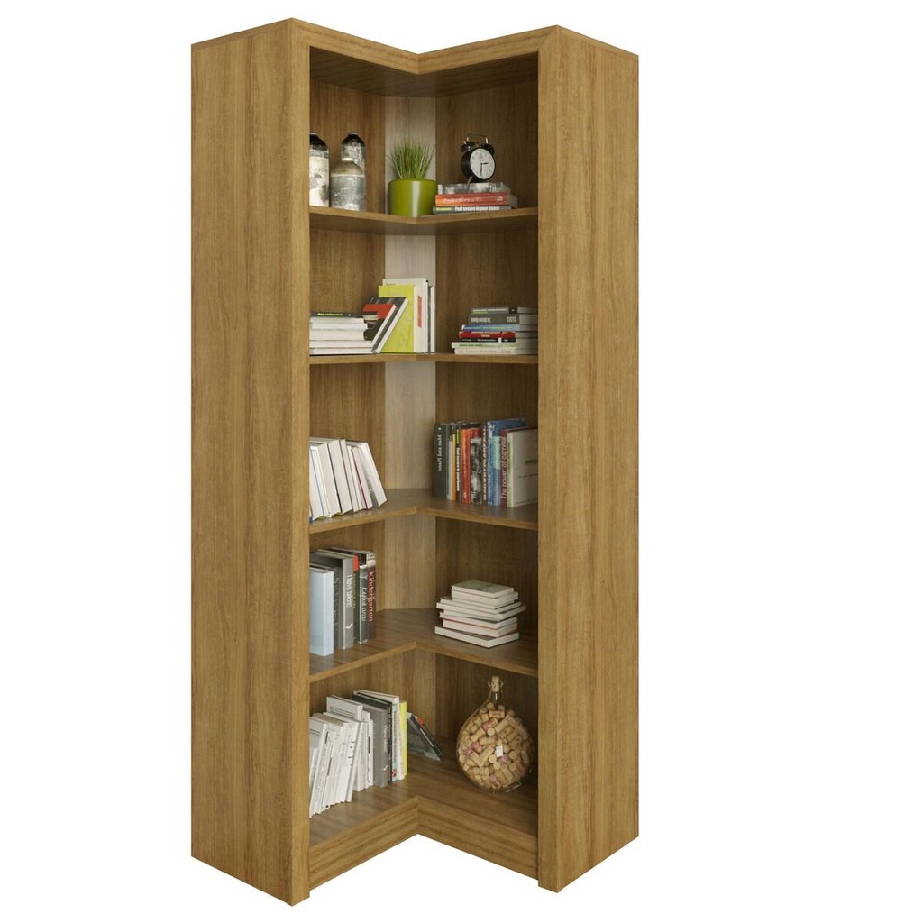 Estante Armário de Canto Multimóveis CR25034 Amendoa em Oferta na Shopee