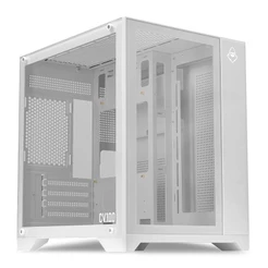 Gabinete Gamer Aquário Mancer CV100, Mid-Tower, Lateral De Vidro, Branco, MCR-CV100-WH