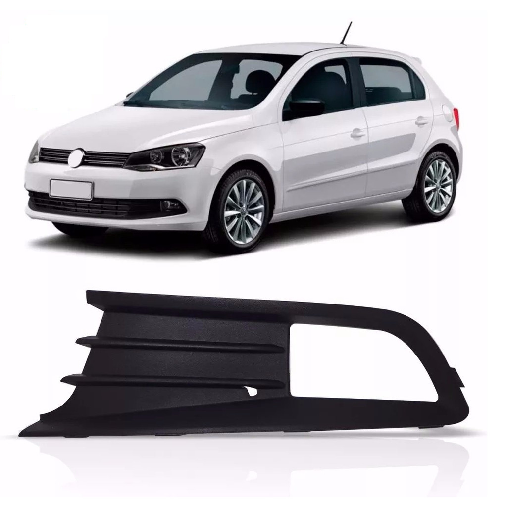 Grade Farol Milha Gol G6 2012 2013 2014 2015 Preta Com Milha Lado Motorista em Oferta na Shopee