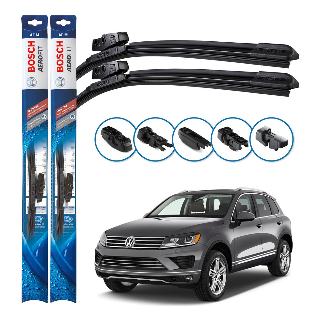 Par de Palhetas Limpador Parabrisa Multiclip Original Bosch Volkswagen Touareg 2004 A 2019 em Oferta na Shopee