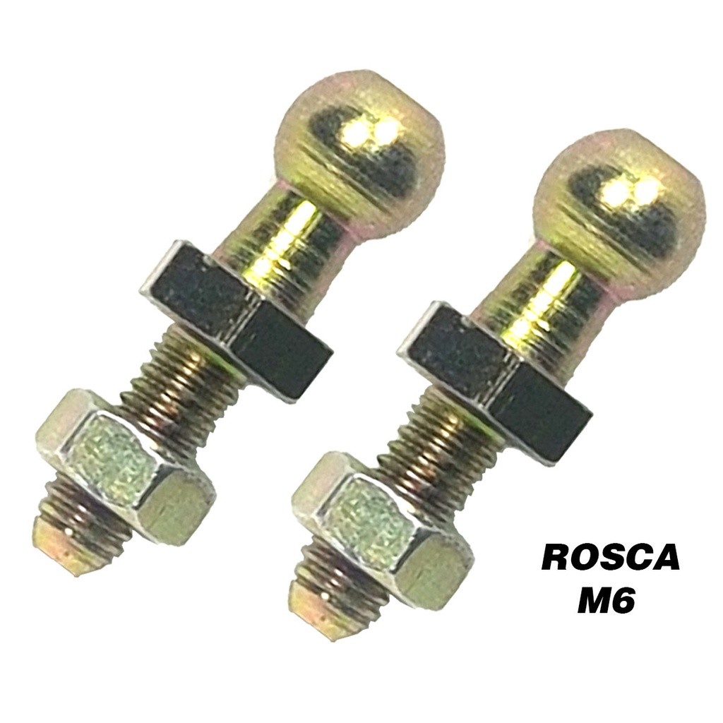 Kit 2 Pino Parafuso Esférico Amortecedor Capô Porta Malas Rosca 6 mm em Oferta na Shopee