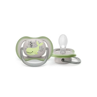 Chupeta Ultra Air 6-18m Philips Avent 0%BPA Baleia Decorada em Oferta na Shopee