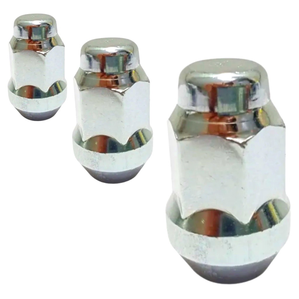 3 Porca Roda Cromada Gm Onix Prisma Cobalt Sonic Spin Cruze