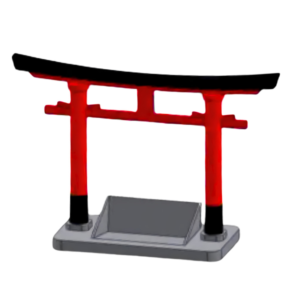 Expositor Porta Cartão De Visita Torii portão tradicional japonês Suporte para cartão panfleto Livreto Escritorio Sala