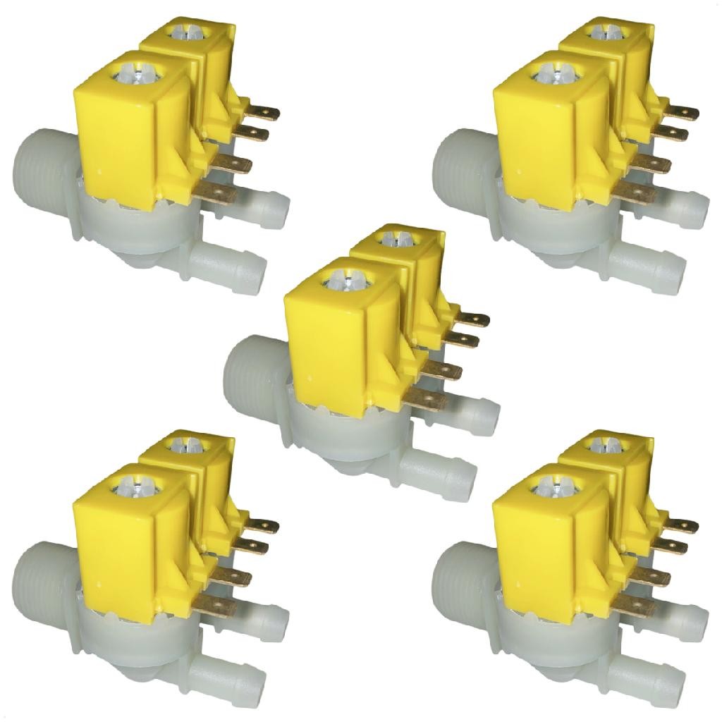Kit 5 Válvula Entrada Electrolux Ltr10 Lm06 Lf75 Lte09 110V
