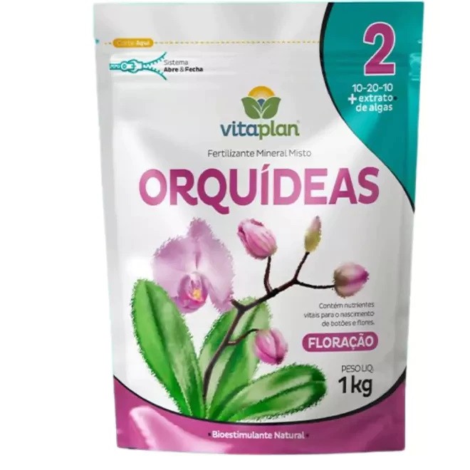 Fertilizante Adubo Orquideas Floração Nutriplan Vitaplan 1 Kg Pounch