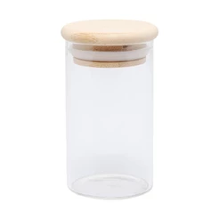 Porta Mantimento Wolff de Vidro com Tampa de Bambu 800ml