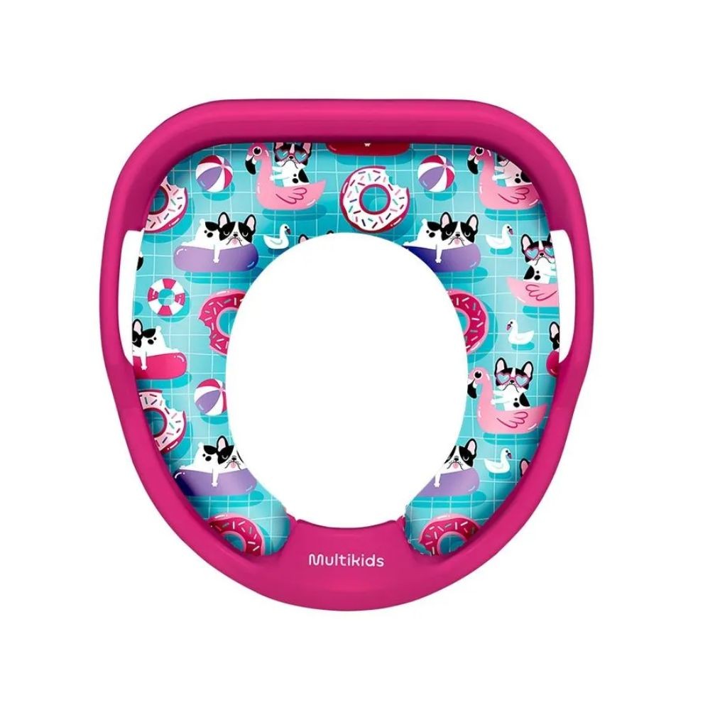 Redutor de Assento com Alça e Costas Poop-A-Doop +18m Rosa Multikids Baby