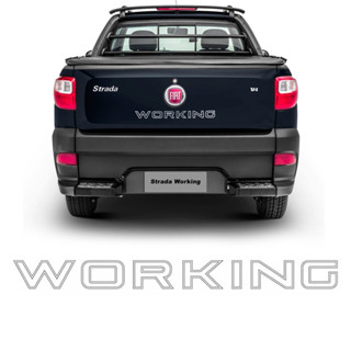Faixa Traseira Fiat Strada Working Adesivo Cinza Decorativo em Oferta na Shopee