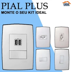 Monte seu Kit de Tomadas e Interruptores - Pial Plus