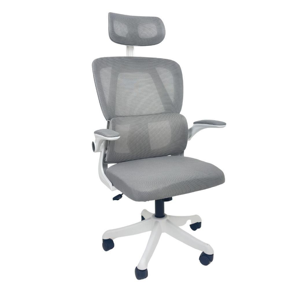 Cadeira De Escritório Presidente Executiva Oficial Legacy Cinza em Oferta na Shopee